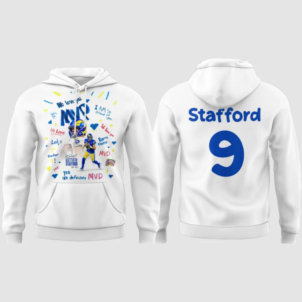 Los Angeles Rams Matthew Stafford MVP Shirt 2 Los Angeles Rams Matthew Stafford MVP Hoodie