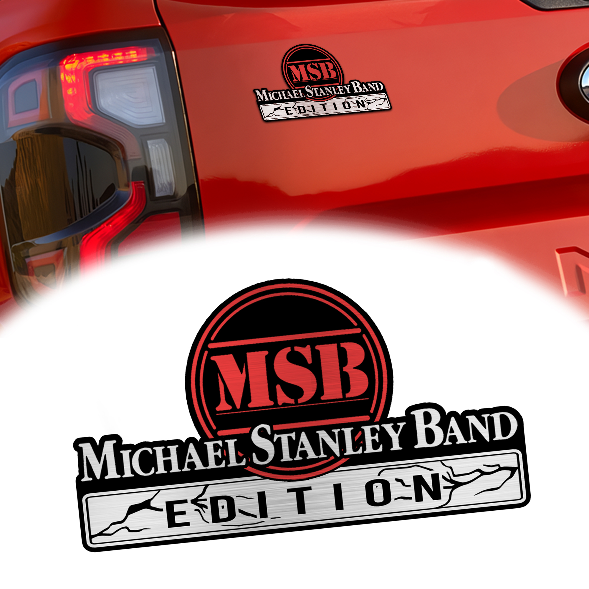 Michael Stanley Band Edition Laser Engraved Car Name Emblem Version 1 1 Michael Stanley Band Edition Laser Engraved Car Name Emblem Version 1