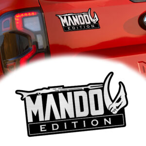 Mando Laser Engraved Car Emblem Version 1