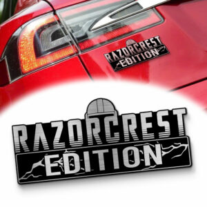 Mando Helmet Edition Laser-Engraved Car Badge