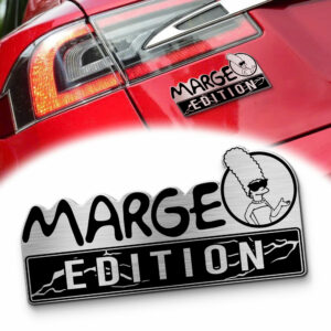 Marge Simpson Edition Laser Engraved Car Name Emblem