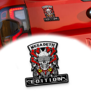 Megadeth Edition Laser Engraved Car Name Emblem Version 2