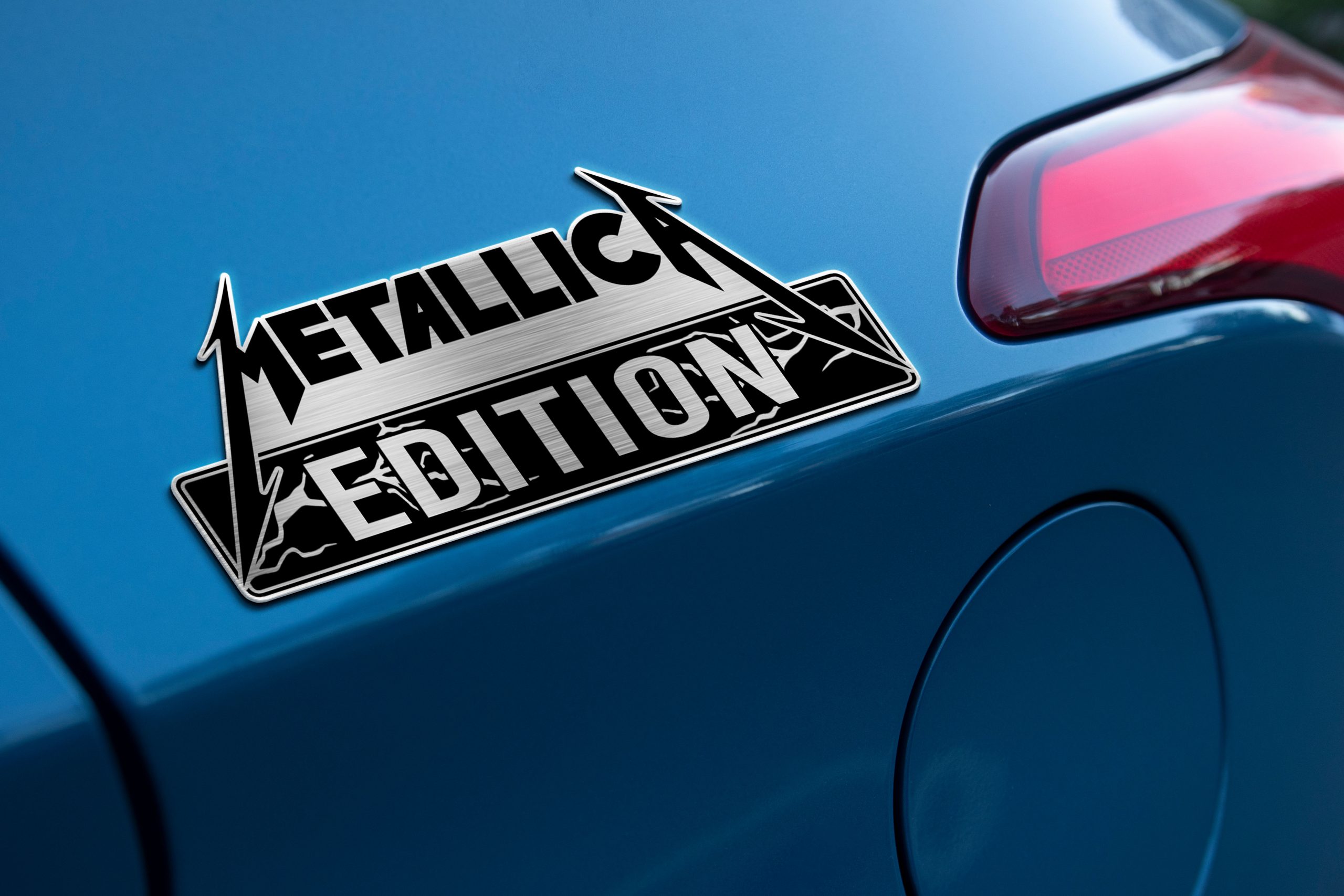 Metallica Edition Laser Engraved Car Name Emblem Version 1 2 Metallica Edition Laser Engraved Car Name Emblem Version 1 - Image 2