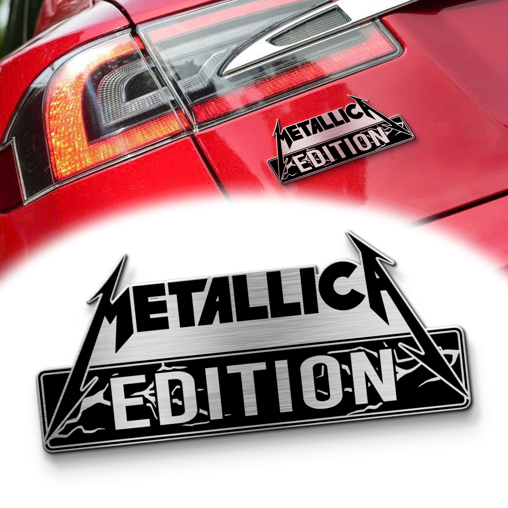 Metallica Edition Laser Engraved Car Name Emblem Version 1 1 Metallica Edition Laser Engraved Car Name Emblem Version 1