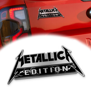 Metallica Edition Laser Engraved Car Name Emblem Version 2