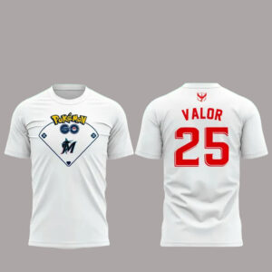 Miami Marlins x Pokemon Go Team Valor T-Shirt