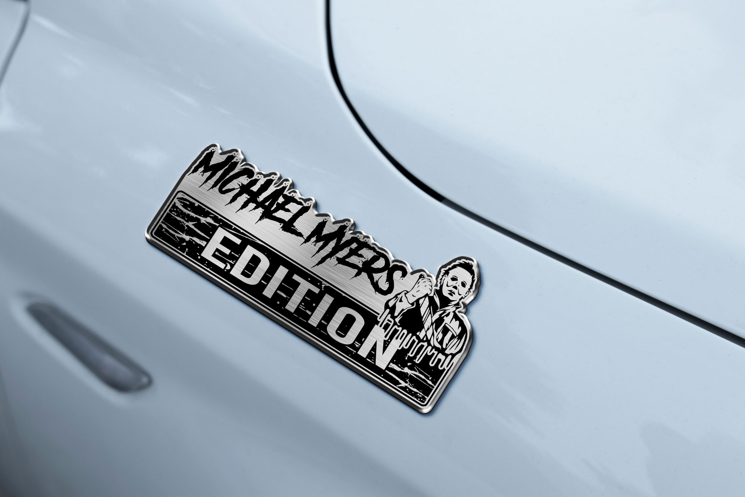 Michael Myers Edition Laser Engraved Car Name Emblem 5 Michael Myers Edition Laser Engraved Car Name Emblem - Image 5