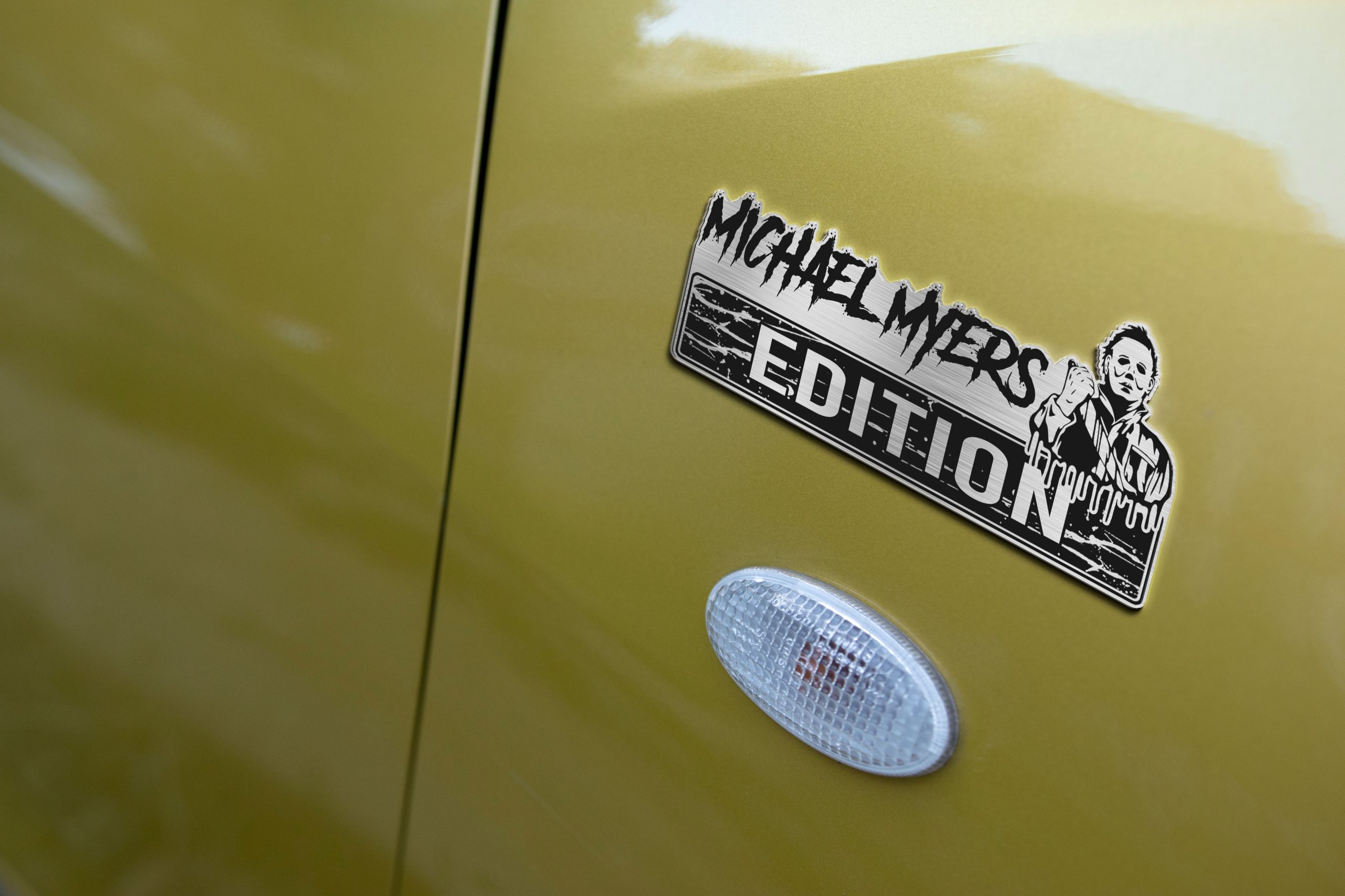 Michael Myers Edition Laser Engraved Car Name Emblem 4 Michael Myers Edition Laser Engraved Car Name Emblem - Image 4