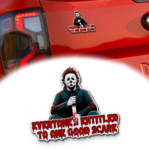 Michael Myers Signature and Iconic Quote Edition Laser Engraved Name Emblem