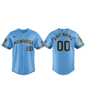 Milwaukee Brewers 2026 Powder Is Here To Stay Personalized Name and Number Baseball Jersey