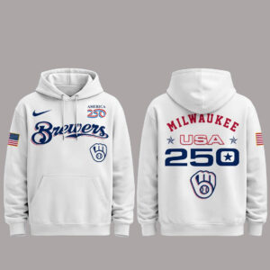 Milwaukee Brewers 250 USA 2026 Celebration America 250 x Major League Baseball Hoodie