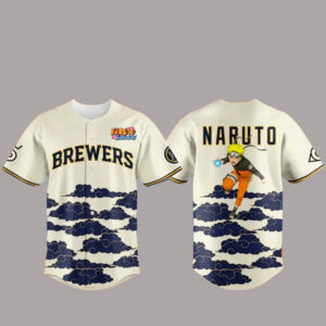 Milwaukee Brewers x Naruto Shippuden Night Baseball Jersey