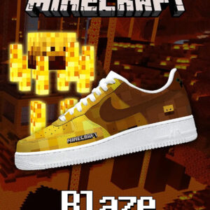 Minecraft Blaze Air Force 1 Shoes Sneakers