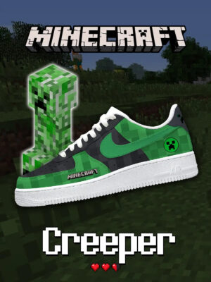 Minecraft Creeper Air Force 1 Shoes Sneakers