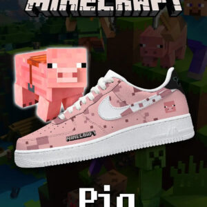 Minecraft Pig Air Force 1 Shoes Sneakers