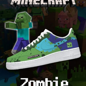 Minecraft Zombie Air Force 1 Shoes Sneakers