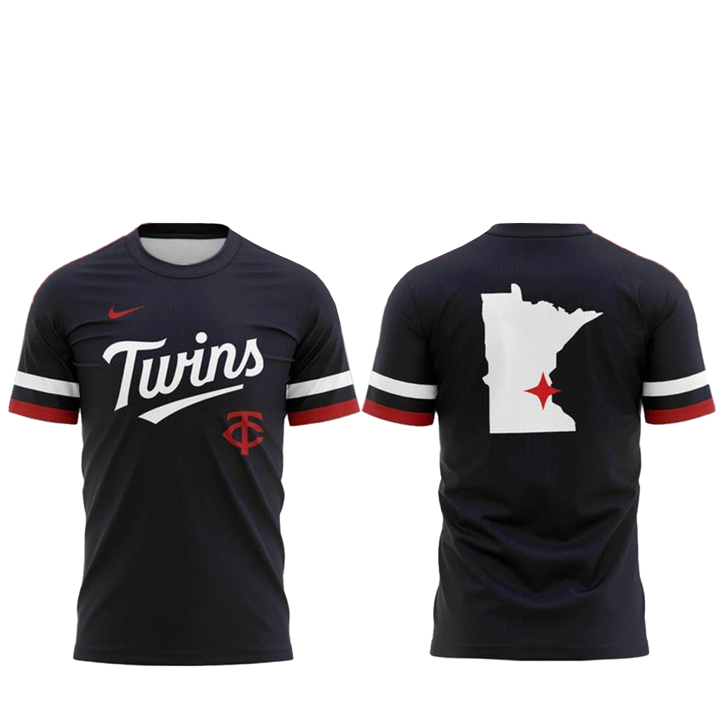 Minnesota Twins 2026 Navy Uniform Shirt 1 Minnesota Twins 2026 Navy Uniform T-Shirt