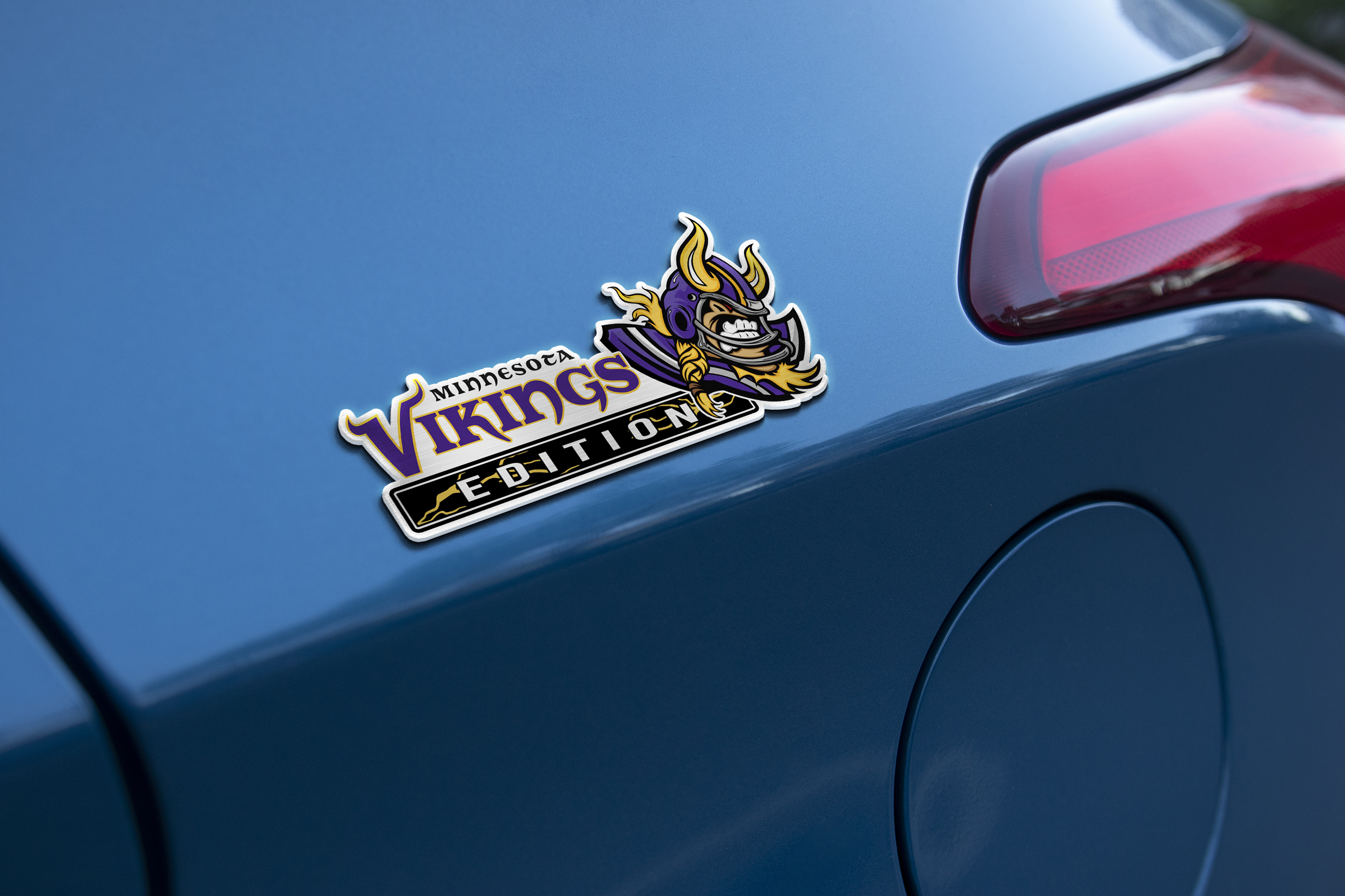 Minnesota Vikings Edition Inspired Laser Engraved Car Emblem Version 1 4 Minnesota Vikings Edition Inspired Laser Engraved Car Emblem Version 1 - Image 4
