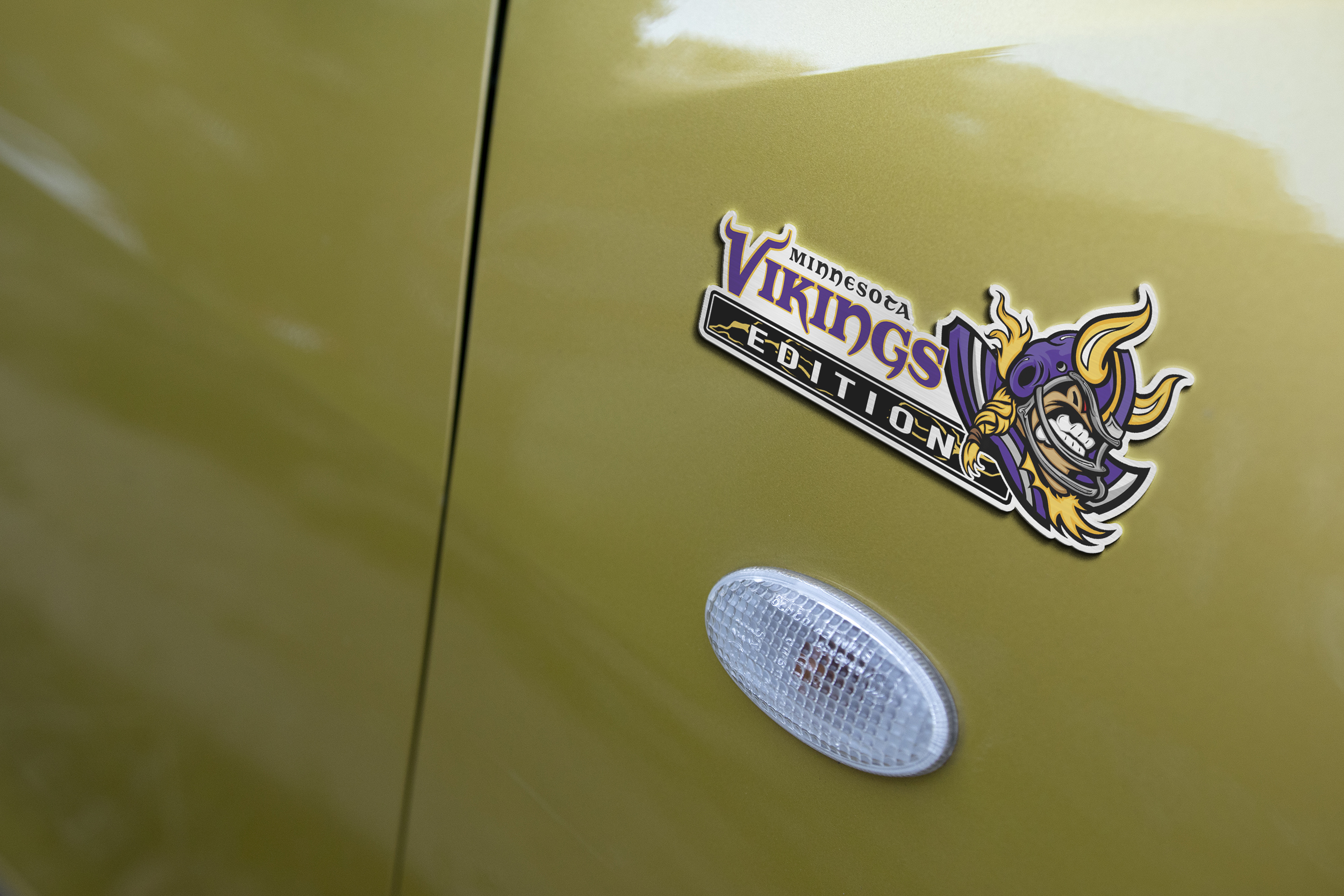Minnesota Vikings Edition Inspired Laser Engraved Car Emblem Version 1 5 Minnesota Vikings Edition Inspired Laser Engraved Car Emblem Version 1 - Image 5