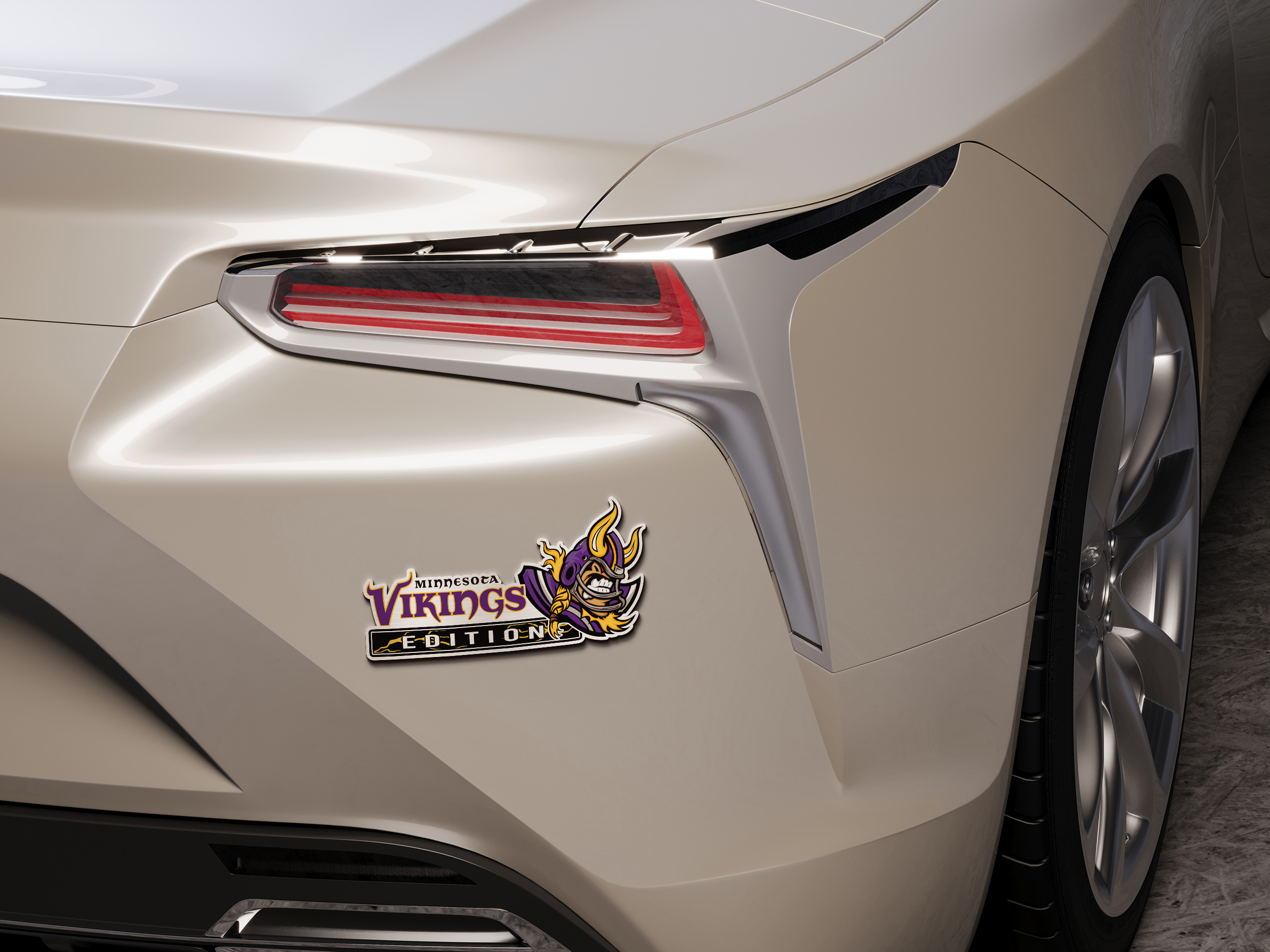 Minnesota Vikings Edition Inspired Laser Engraved Car Emblem Version 1 3 Minnesota Vikings Edition Inspired Laser Engraved Car Emblem Version 1 - Image 3