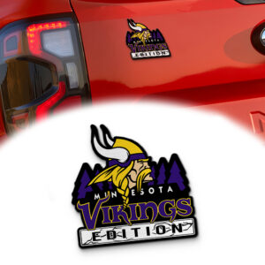 Minnesota Vikings Edition Inspired Laser Engraved Car Emblem Version 2
