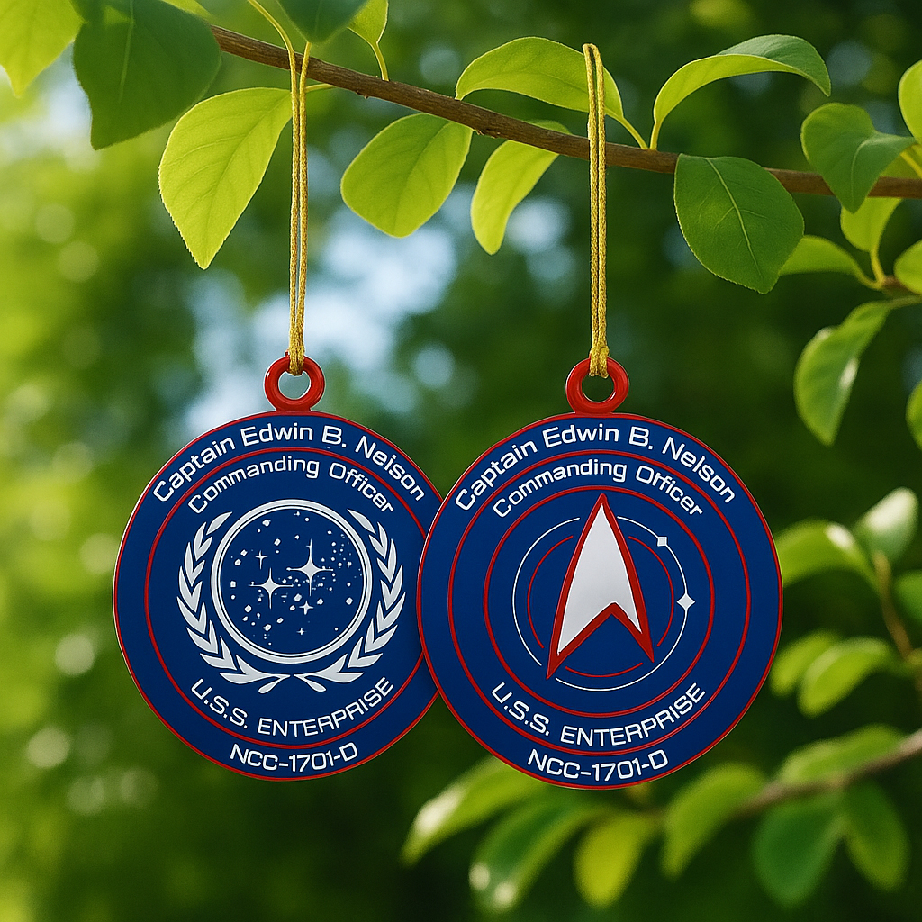 Personalized Starfleet Command Federation Ornament 1 Personalized Starfleet Command Federation Ornament