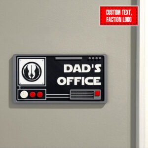 Customizable Star Wars Themed Name Plate