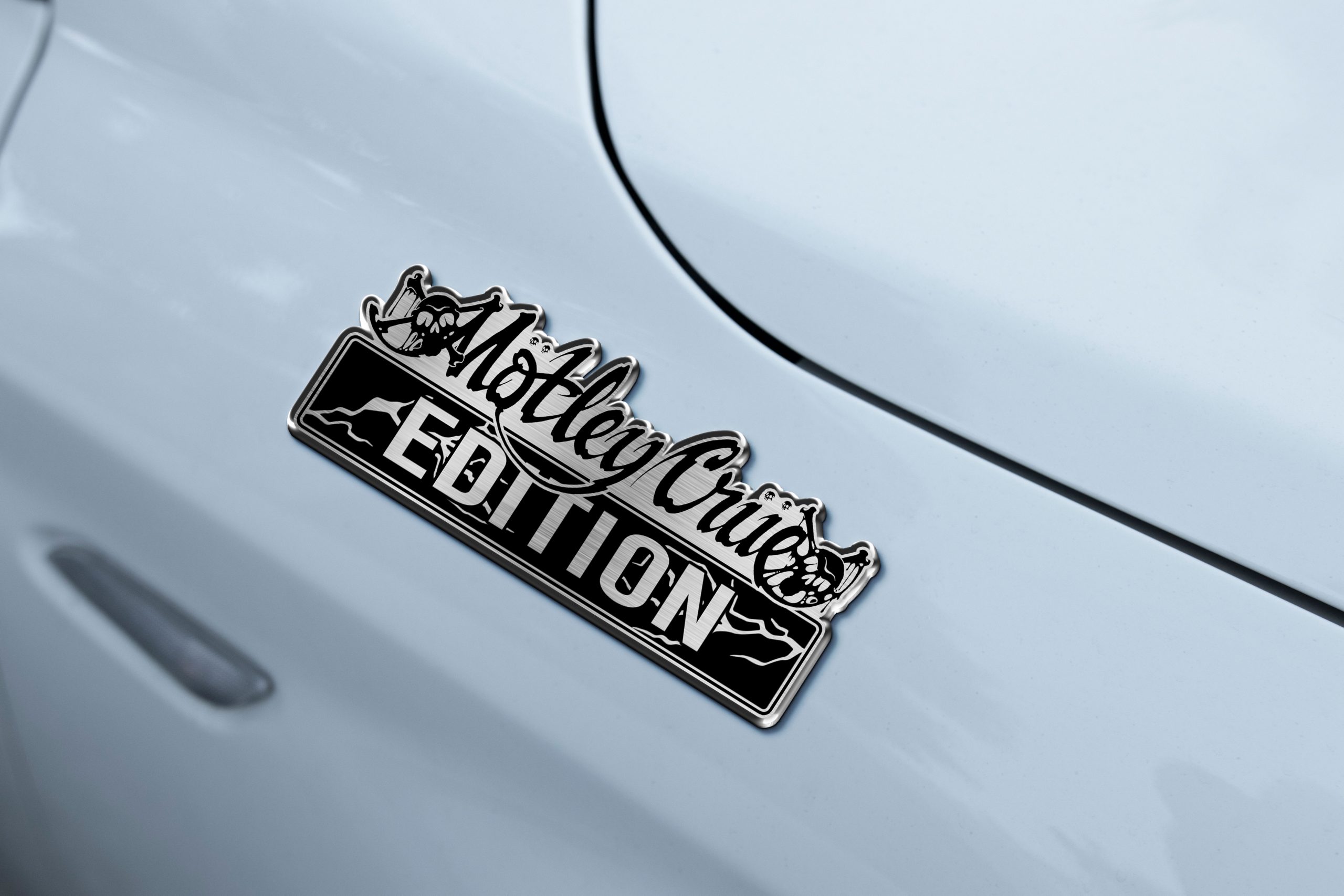 Mötley Crüe Edition Laser Engraved Car Name Emblem 4 Mötley Crüe Edition Laser Engraved Car Name Emblem - Image 4