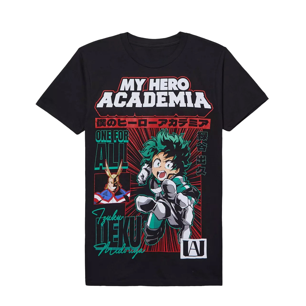 My Hero Academia Deku All Might Magazine T-Shirt 1 My Hero Academia Deku All Might Magazine T-Shirt