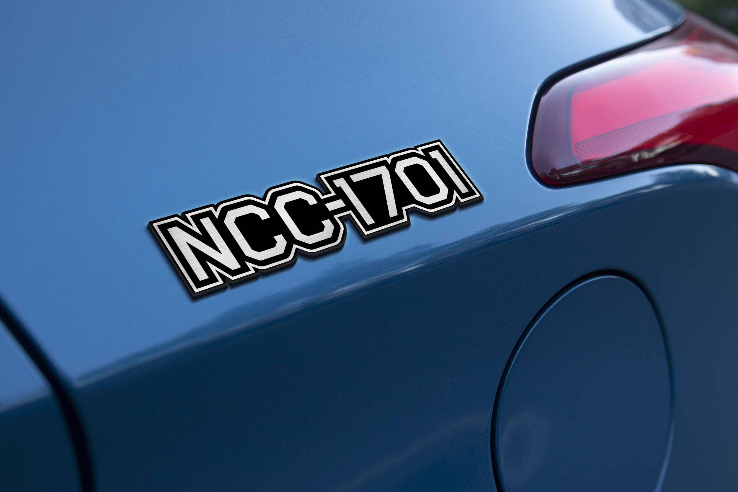 Star Trek NCC-1701 Laser Engraved Car Emblem 4 Star Trek NCC-1701 Laser Engraved Car Emblem - Image 4