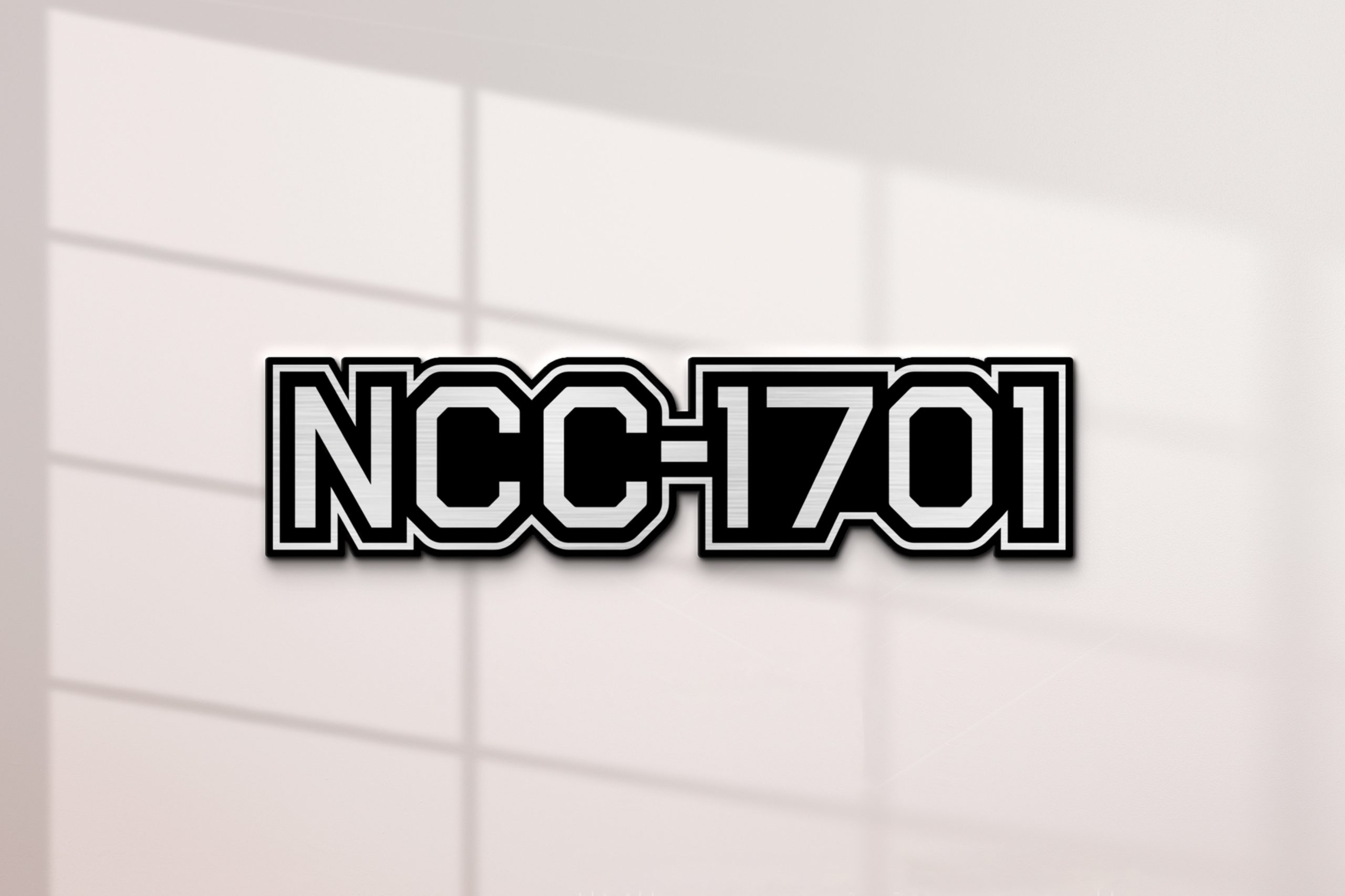 Star Trek NCC-1701 Laser Engraved Car Emblem 2 Star Trek NCC-1701 Laser Engraved Car Emblem - Image 2