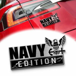 Navy Eagle Edition Laser Engraved Car Badge