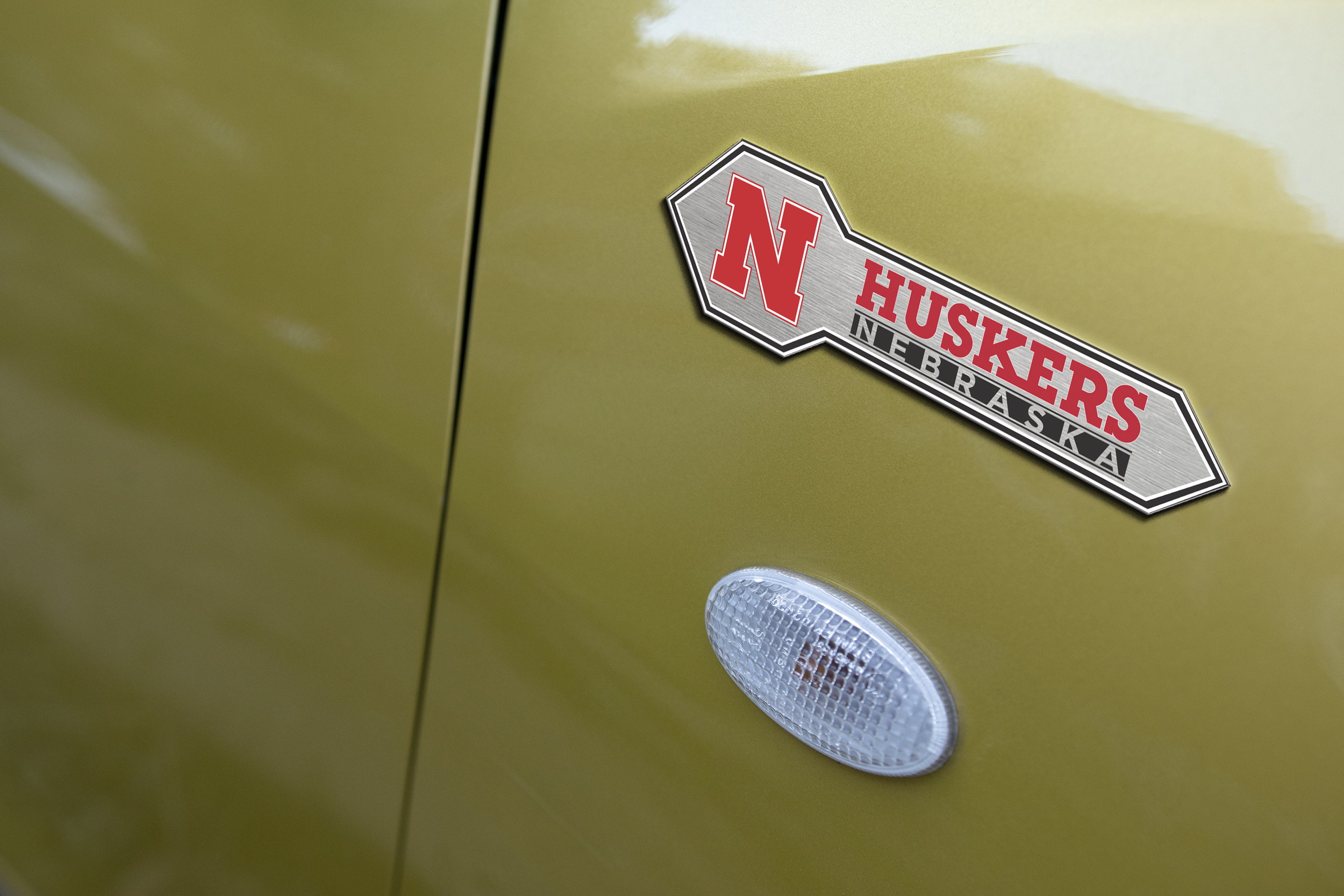 Nebraska Cornhuskers Edition Acrylic Car Name Emblem 5 Nebraska Cornhuskers Edition Acrylic Car Name Emblem - Image 5