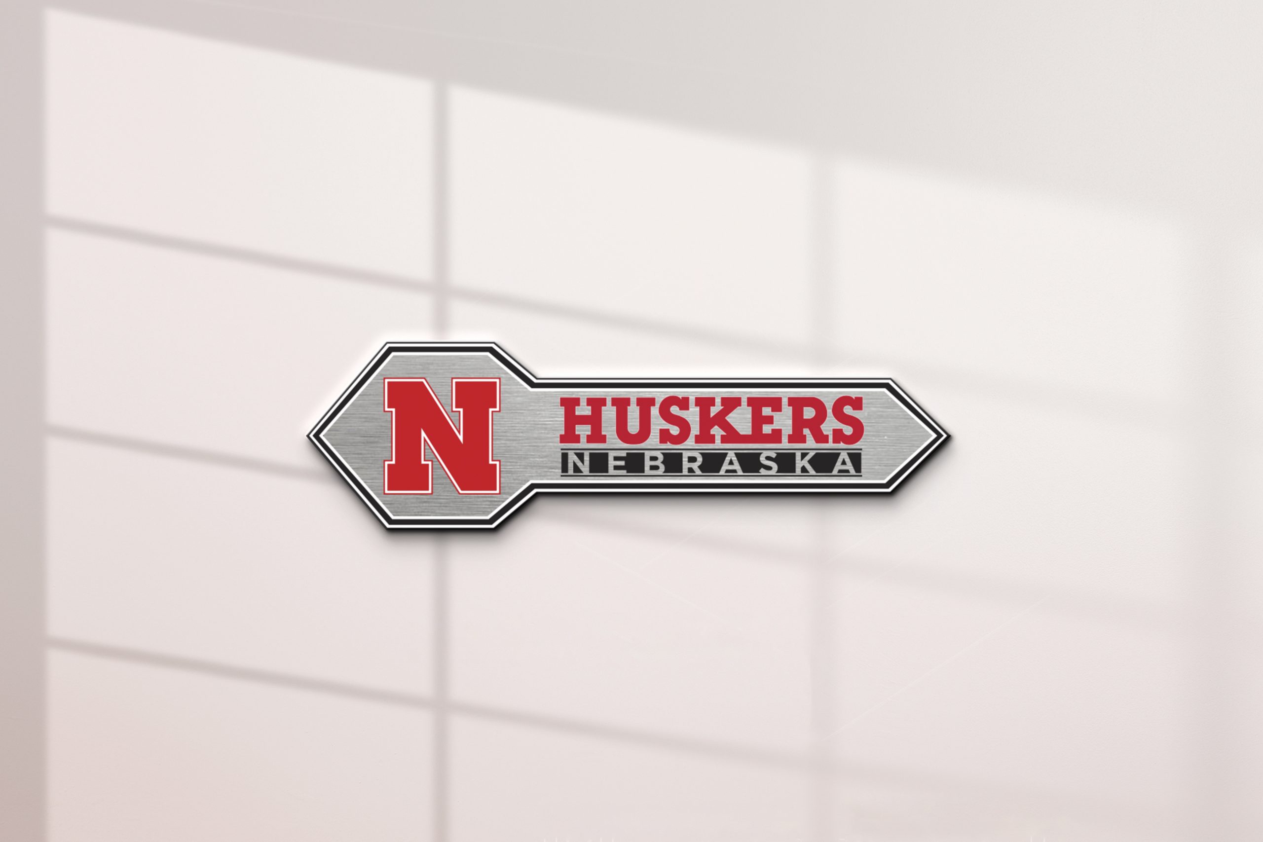 Nebraska Cornhuskers Edition Acrylic Car Name Emblem 2 Nebraska Cornhuskers Edition Acrylic Car Name Emblem - Image 2