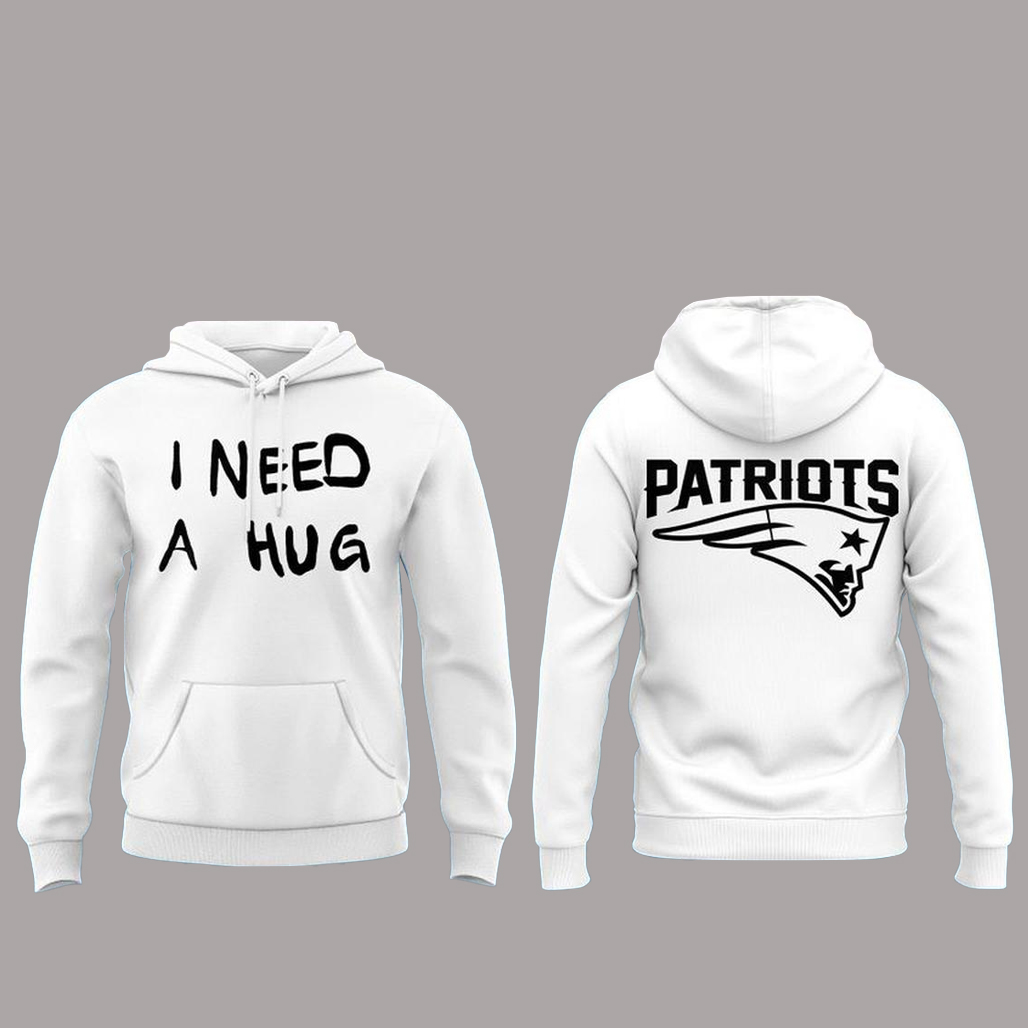 New England Patriots 2026 Stefon Diggs I Need A Hug Hoodie 1 New England Patriots 2026 Stefon Diggs I Need A Hug Hoodie