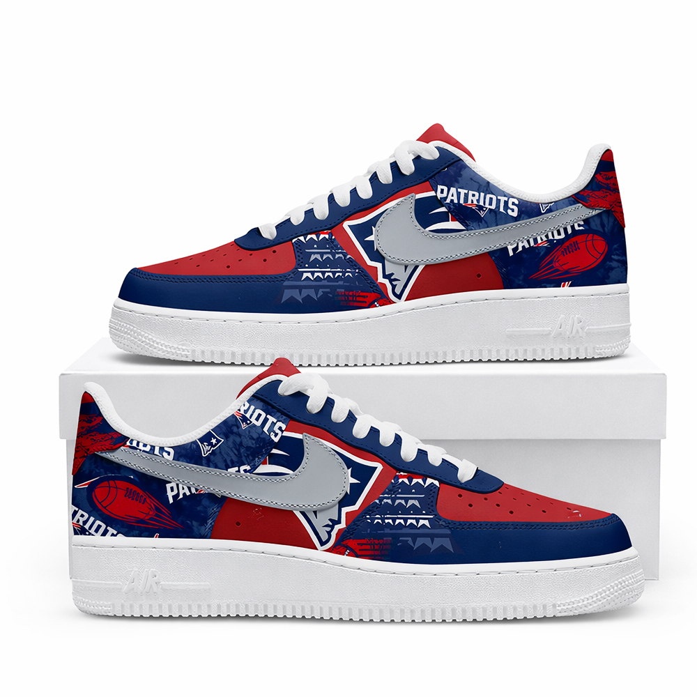New England Patriots Football League Super Bowl LX Champions Air Force 1 Shoes Sneakers 2026 1 New England Patriots Football League Super Bowl LX Champions Air Force 1 Shoes Sneakers 2026