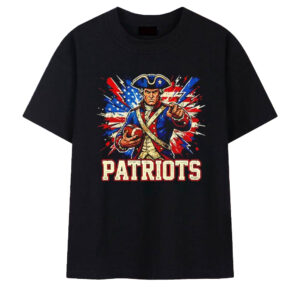 New England Patriots Go Patriots USA Flag Vintage T-Shirt
