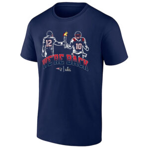 New England Patriots Tom Brady and Drake Maye We're Back T-Shirt