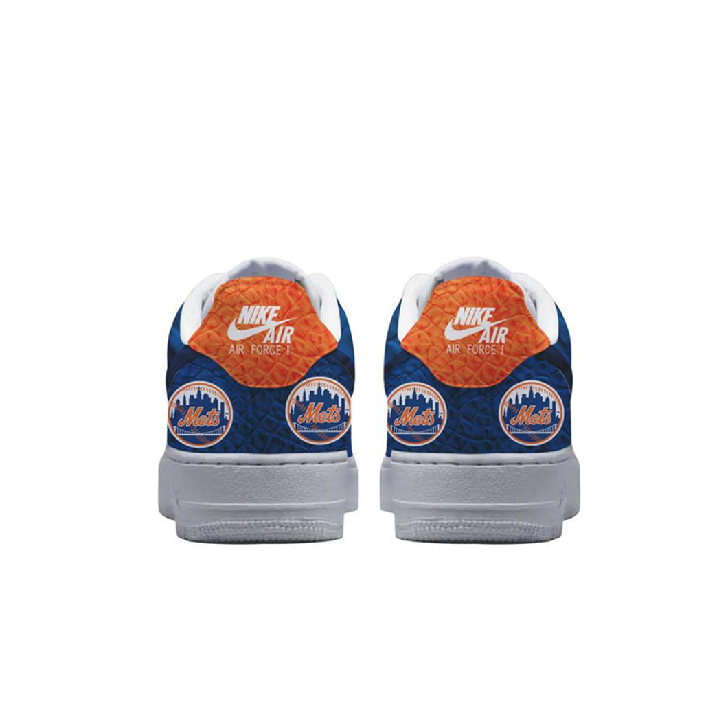 New York Mets Baseball Air Force 1 Shoes Sneakers 2 New York Mets Baseball Air Force 1 Shoes Sneakers1