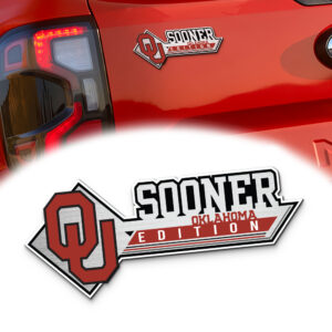 Oklahoma Sooners Edition Acrylic Car Emblem