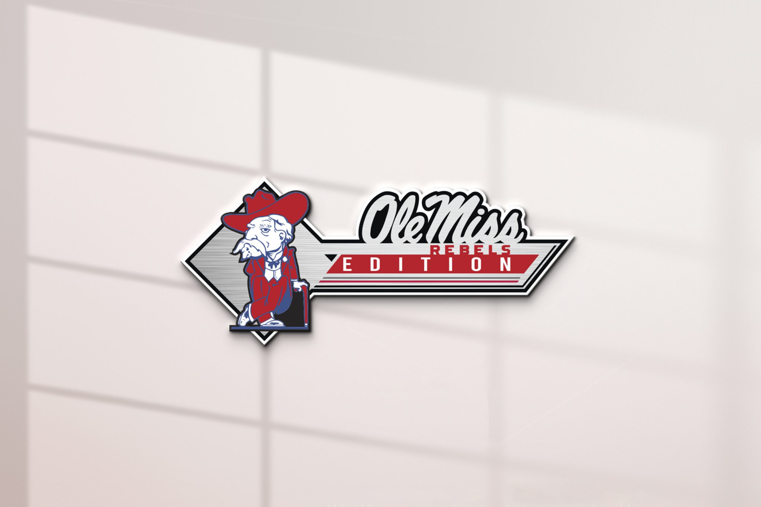 Ole Miss Rebels Edition Acrylic Car Emblem 2 Ole Miss Rebels Edition Acrylic Car Emblem - Image 2