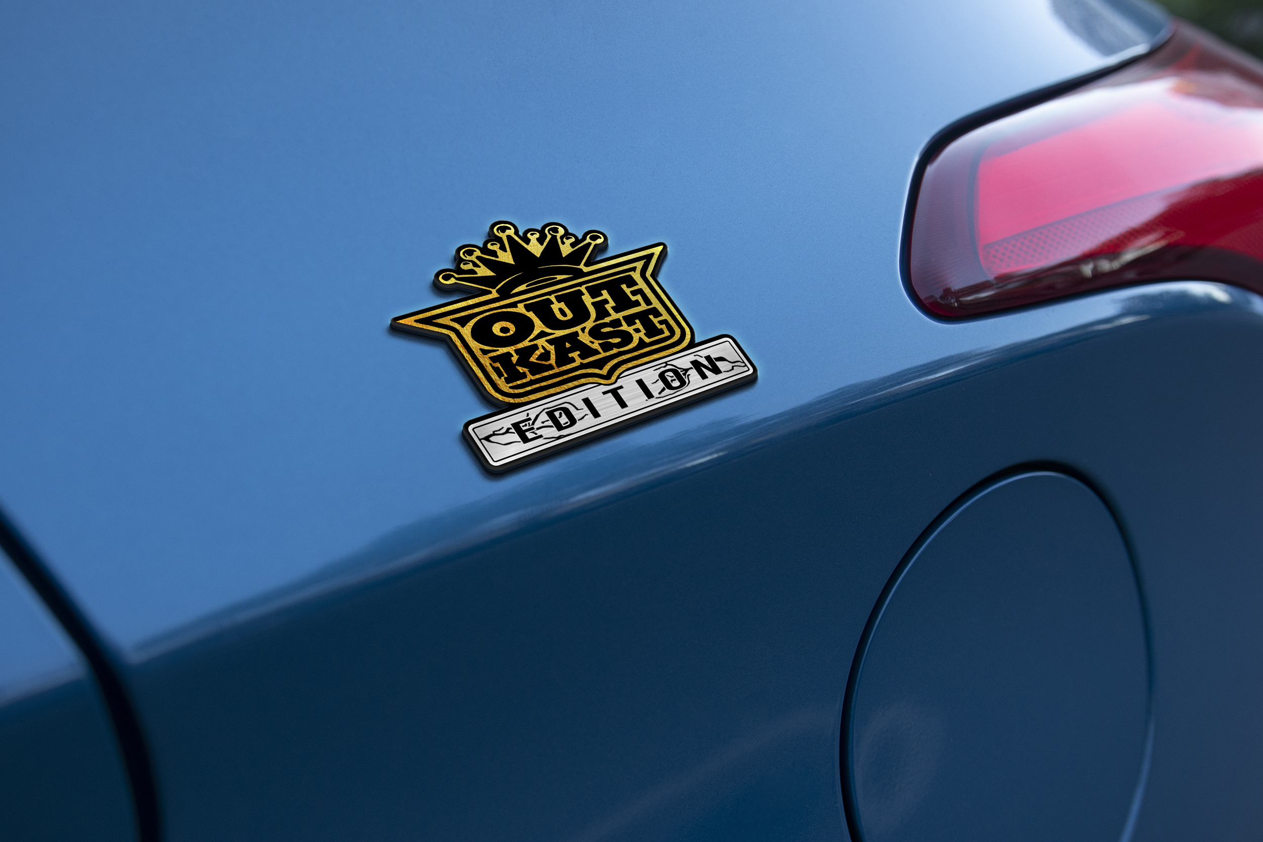 Outkast Edition Laser Engraved Car Emblem 4 Outkast Edition Laser Engraved Car Emblem - Image 4