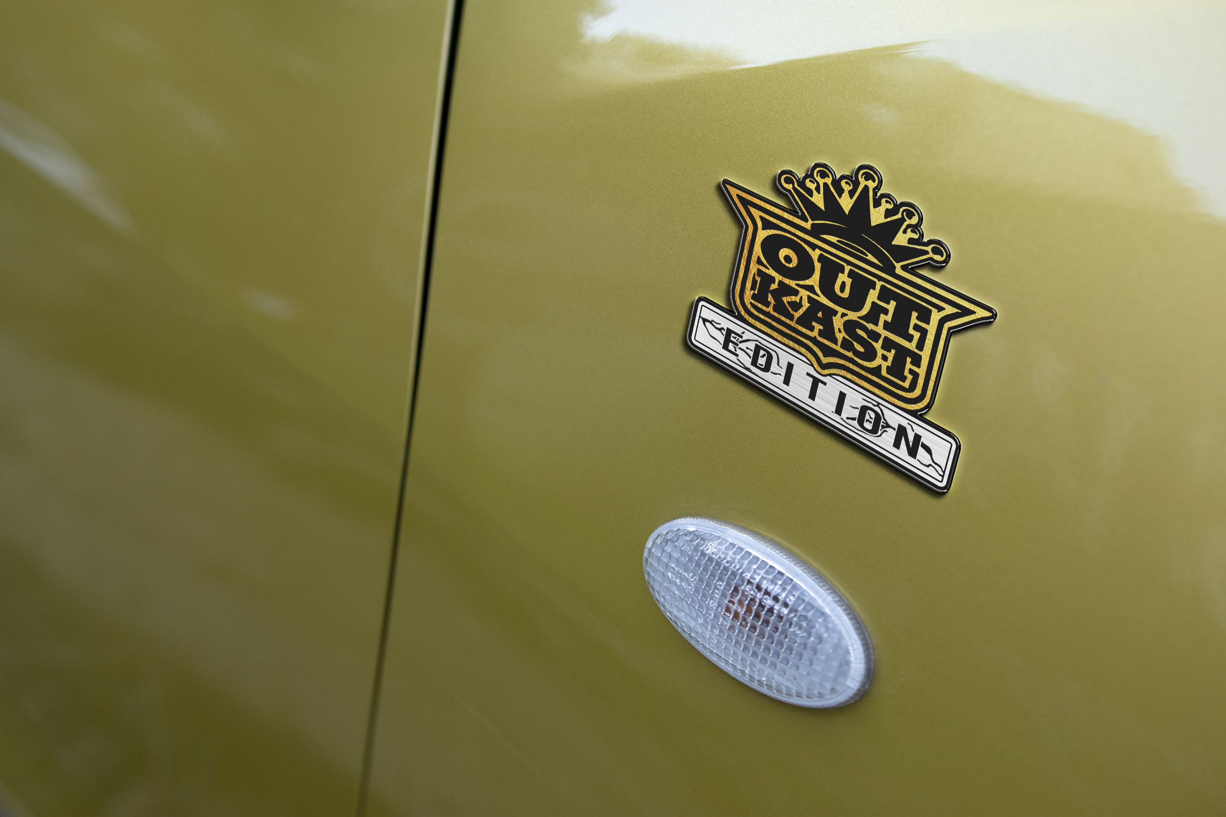 Outkast Edition Laser Engraved Car Emblem 5 Outkast Edition Laser Engraved Car Emblem - Image 5