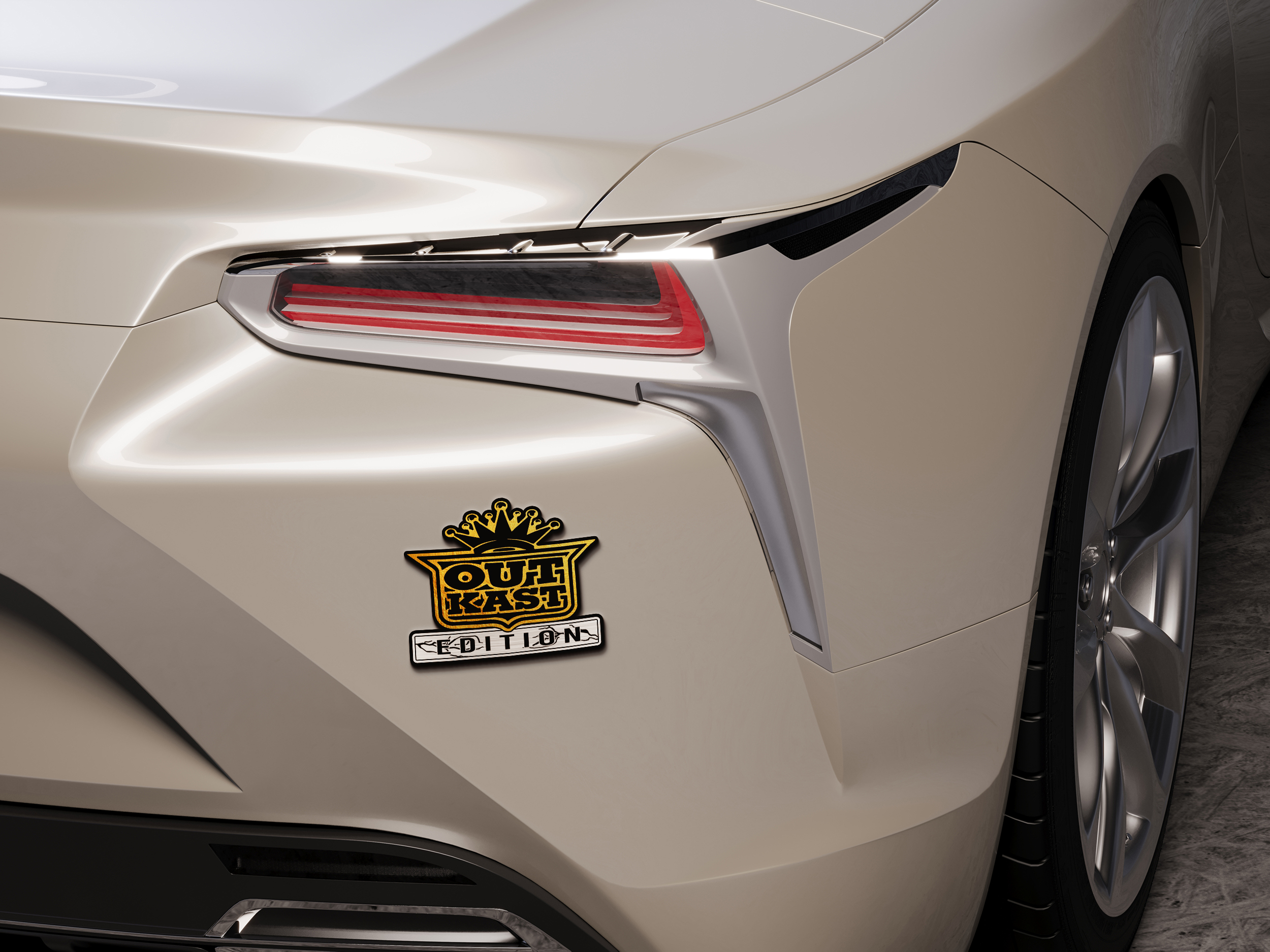 Outkast Edition Laser Engraved Car Emblem 3 Outkast Edition Laser Engraved Car Emblem - Image 3