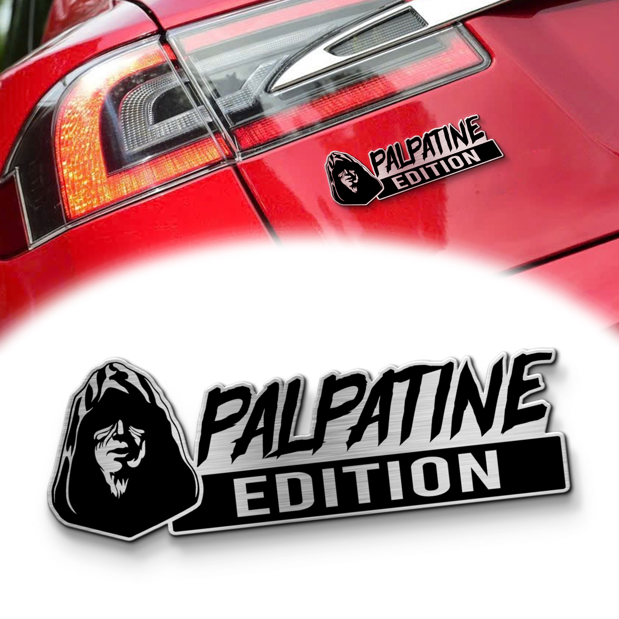 Palpatine Edition Laser-Engraved Car Badge 1 Palpatine Edition Laser-Engraved Car Badge
