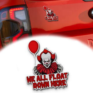 Pennywise Signature and Iconic Quote Edition Laser Engraved Car Emblem