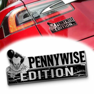 Pennywise Edition Laser Engraved Car Name Emblem