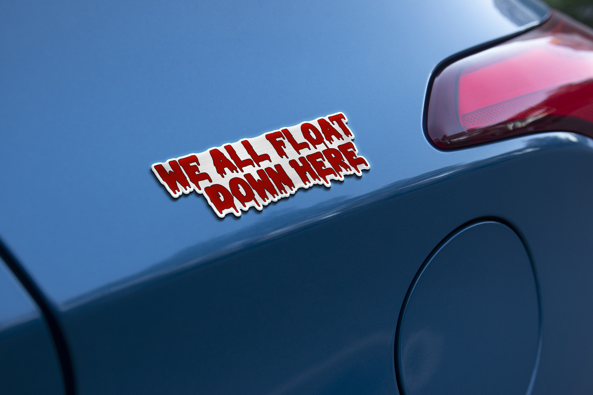 Pennywise Iconic Quote Edition Laser Engraved Car Emblem 4 Pennywise Iconic Quote Edition Laser Engraved Car Emblem - Image 4