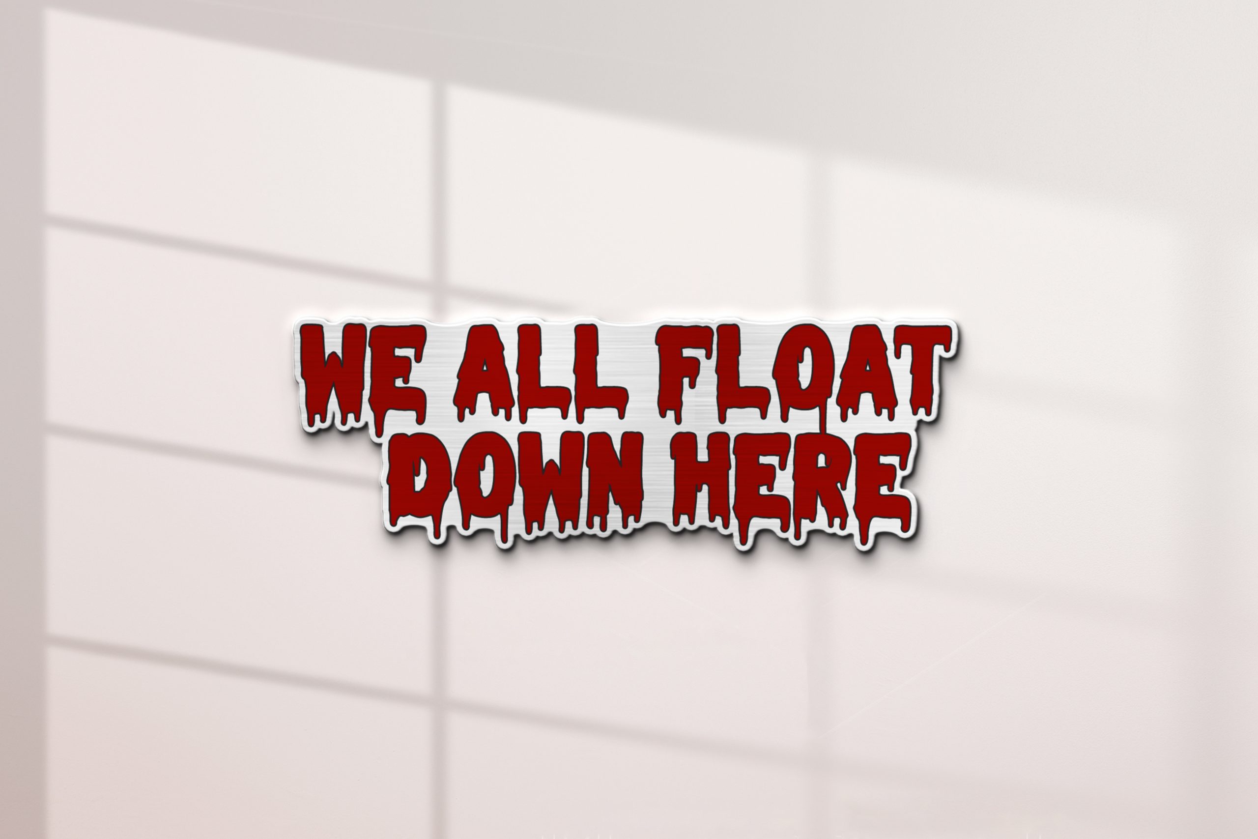 Pennywise Iconic Quote Edition Laser Engraved Car Emblem 2 Pennywise Iconic Quote Edition Laser Engraved Car Emblem - Image 2