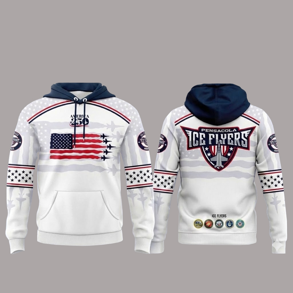 Pensacola Ice Flyers x Military Appreciation 2026 Night Hoodie 1 Pensacola Ice Flyers x Military Appreciation 2026 Night Hoodie
